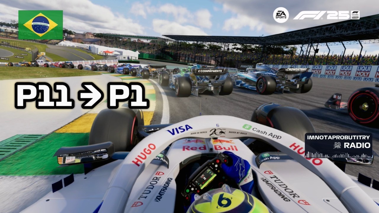 P11 to P1 Comeback Brazil GP | Racing Bulls VCARB 02 Ranked Race F1 25
