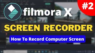 how to record your pc screen with filmora X | filmora scrn ko kaise use kare | screen recorder