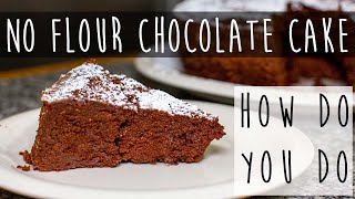 4-ingredient flourless chocolate cake recipe