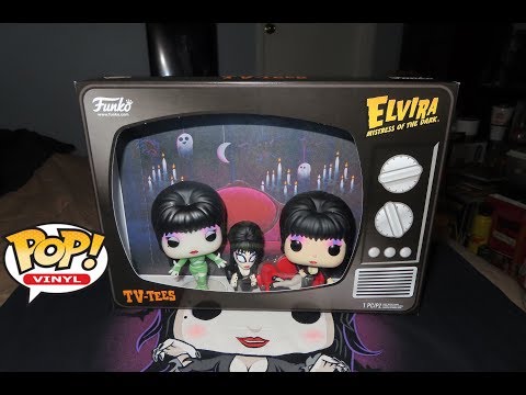 Funko Pop! Tv-Tees Elvira Mistress Of The Dark T-Shirt x Diorama Display Box Unboxing x Review!