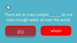 grammar test : who whose whom 3