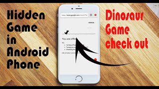 Hidden game in android || Dinosaur game in chrome || chrome dino game screenshot 5