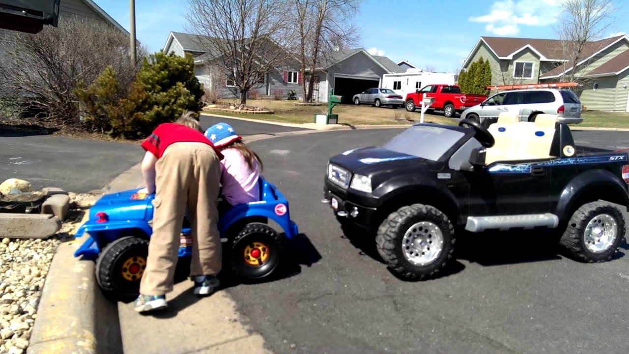 kids driving the cars YouTube