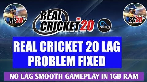 Real cricket 20 new update lag problem fixed 100 %|| No lag,Smoth gameplay,no hanging