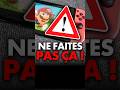 Attention  vous risquez de casser votre switch si vous faites a 