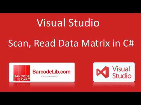 How to scan, read Data Matrix 2D barcode images using BarcodeLib C# Barcode Scanner library