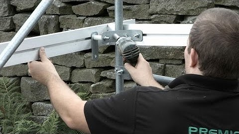 Fitting Aluminium Side Rails on Polytunnel