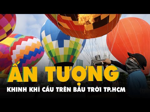 Video Ấn tượng quốc kỳ Việt Nam được khinh khí cầu kéo lên... - youtube