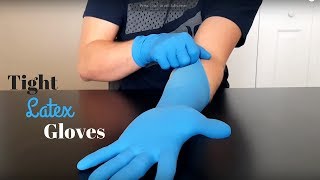 Latex Gloves Small Blue - YouTube