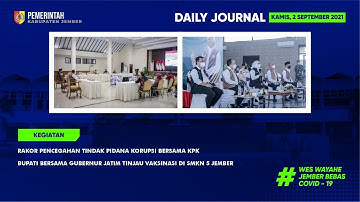 Rakor Pencegahan Tindak Pidana Korupsi bersama KPK, Gubernur Jatim Tinjau Vaksinasi di SMKN 5 Jember