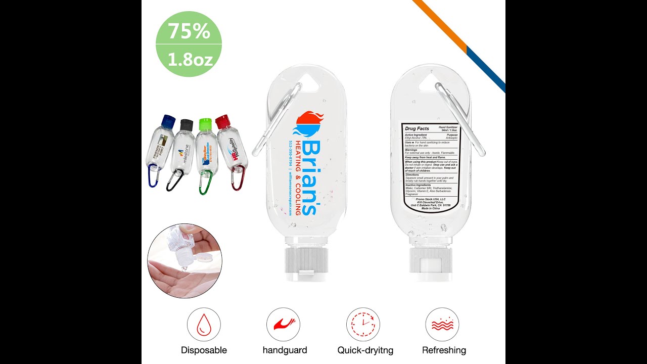 AU MSLA Carabiner Gel Hand Sanitizer