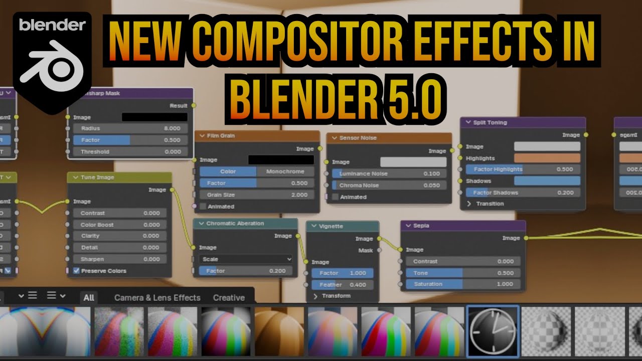 Check out the BRAND NEW Compositing Effects In BLENDER 5.0 - YouTube