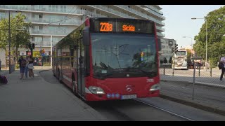 Sweden, Tram replacement bus 228B ride from Liljeholmen to Årstaberg