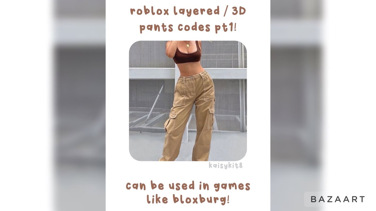 All Roblox Pants Item Codes August 2023  Roblox Den