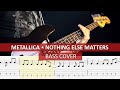Metallica - Nothing else matters / bass cover / playalong with TAB
