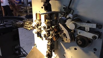Canted spring sampling CNC spring machine