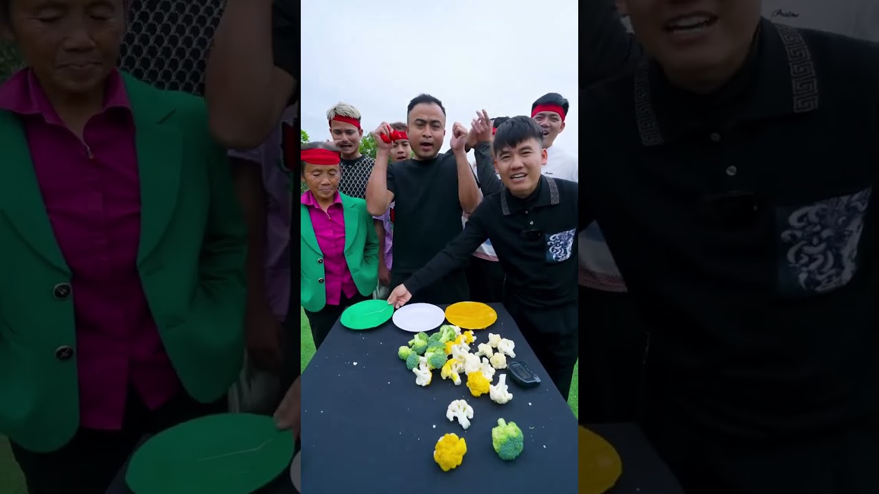 Hưng vlog official | Trò Chơi Phân Loại Súp Lơ Cùng Màu Nhanh Nhất Sẽ Nhận Được Thưởng Cười Toác Mồm