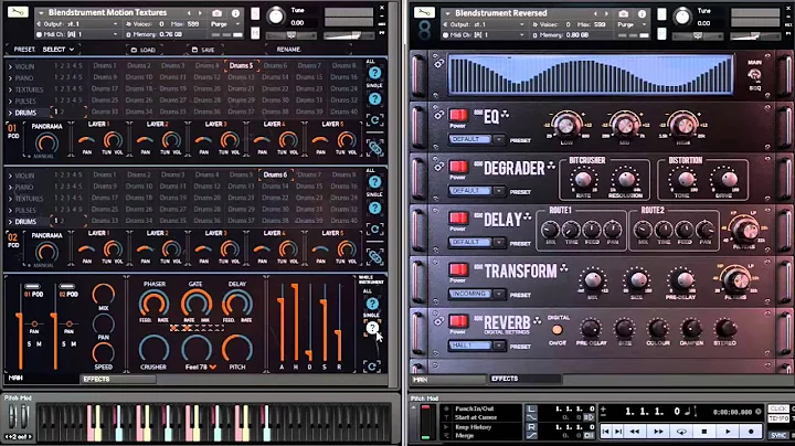 8Dio Blendstrument Motion Textures Drums