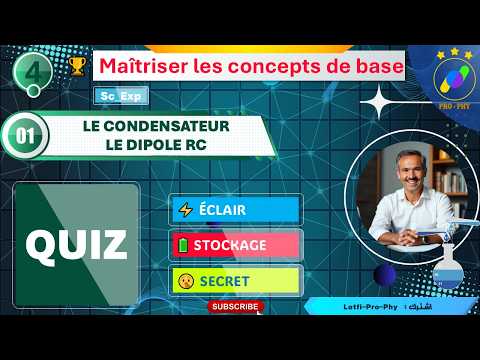 PHYSIQUE-4e-Sc_Exp-QUIZ-1- LE CONDENSATEUR - DIPÔLE RC | Découvrez en 5 min