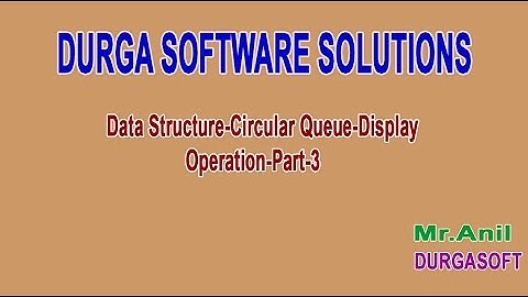 Data Structures Circular Queue Display Operations Part 3
