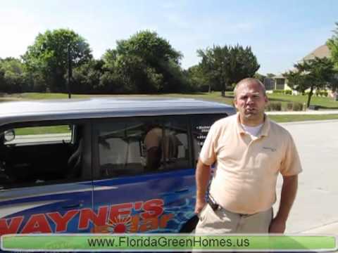 Hot Water Solar Panel in a Florida Green Home