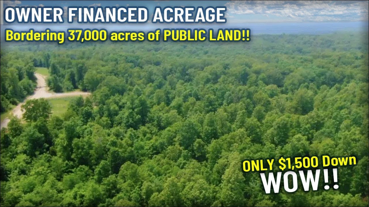 1,500 Down Owner Financed MO Land BORDERING National Forest for more