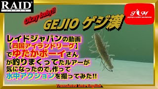 【特別版】【GEJIO】漢の中の漢がマグナム2WAYから作り出したクリーチャーワーム　レイドジャパン　ゲジ漢　ゲジオ　げじお