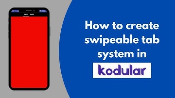 How to create swipeable tab system in kodular free aia | kodular | SM coder