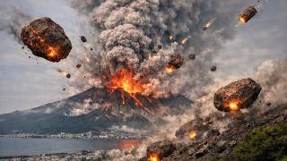 SHOCK IN JAPAN! 🌋 SAKURAJIMA EXPLODES: Rocks fall, smoke spreads for 3.5 km