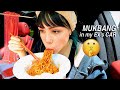 ASMR SPICY NOODLES & RED JELLY NOODS IN MY EX BOYFRIENDS CAR 먹방 MUKBANG