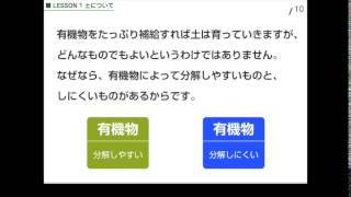 1-5  有機物とは（Lesson1. 土について）