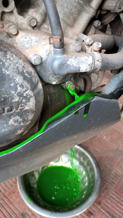 #automobile  coolant change cleaning CBR 150R