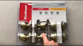 How to install new Kwikset door handle & Deadbolt - FAST & EASY!
