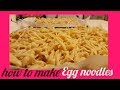 How to make EGGNoodles #Homemadepastaforlomiandpansitcanton#howtomakehomemadepasta