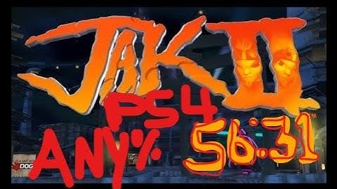 Jak II Any% Speedrun in 56:31 (2017 release/PS4)
