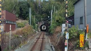 奈良→京都 21.11.18 みやこ路快速 JR西日本221系 奈良線複線化工事・山城青谷駅橋上化工事・新名神高速道路建設工事 4k前面展望