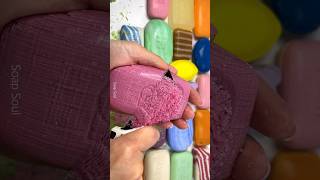 Soap cubes. Asmr soap cutting. Satisfying video @AsmrSoapSoul screenshot 4