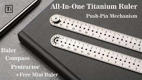 Now on Kickstarter: All-In-One Titanium Ruler