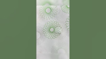 Spirograph ruler design ASMR Satisfying #shorts #ytshorts #spirographdrawing