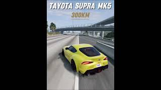 Toyota Supra Brake Test 1000km/h #beamngdrive #crash #simulation