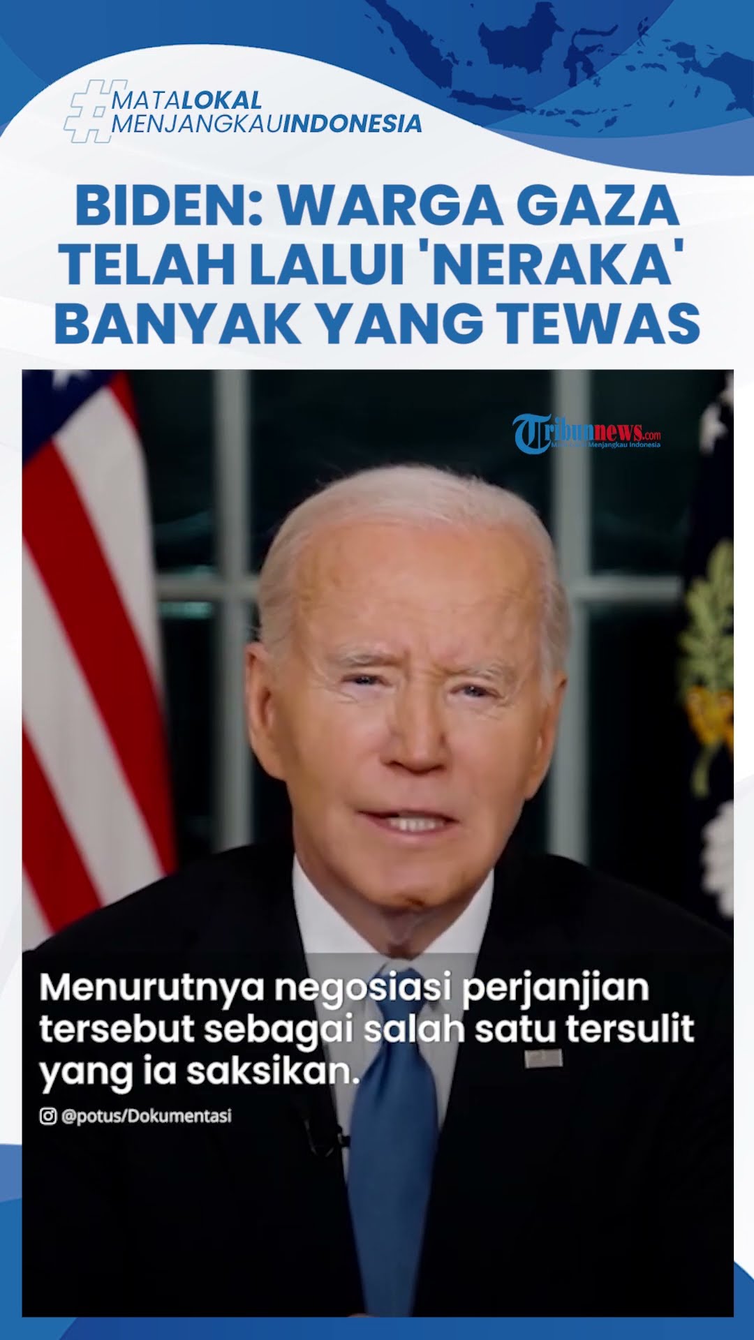 Gaza akan Dibangun Kembali, Biden: Rakyat Palestina Lalui 'Neraka', Banyak yang Tak Berdosa Tewas