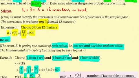 LC HL probability for equally likely outcomes