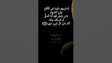 سورة فصلت الآية ٥٣ و ٥٤ بصوت الشيخ #ماهر_المعيقلي #القران_الكريم_في_الصباح