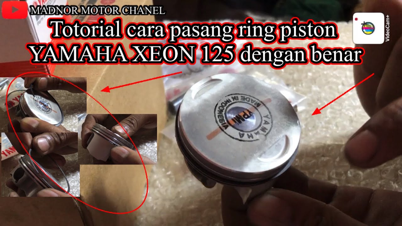 Totorial cara pasang ring piston YAMAHA XEON 125 dengan benar🔧🔧 YouTube