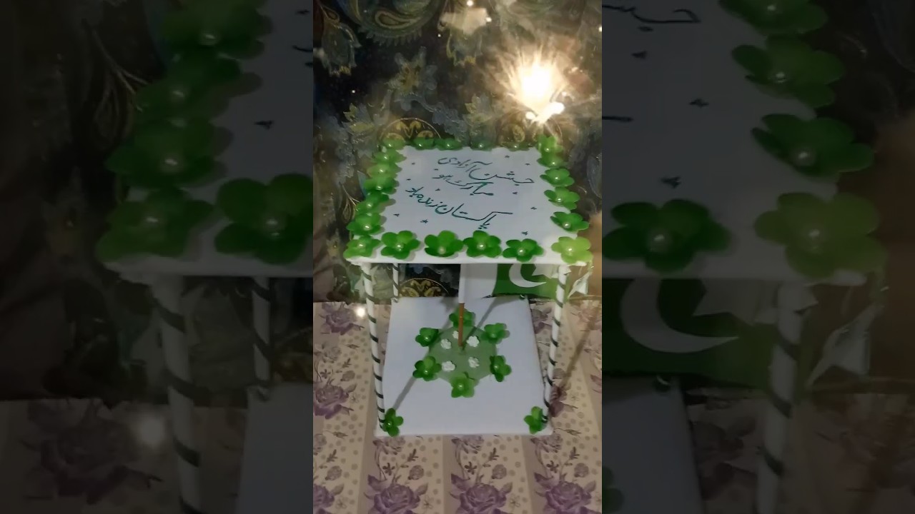 DIY Independence Day specials flag decoration 🇵🇰🇵🇰⛳ #youtubeshorts#shorts#happyindependenceday