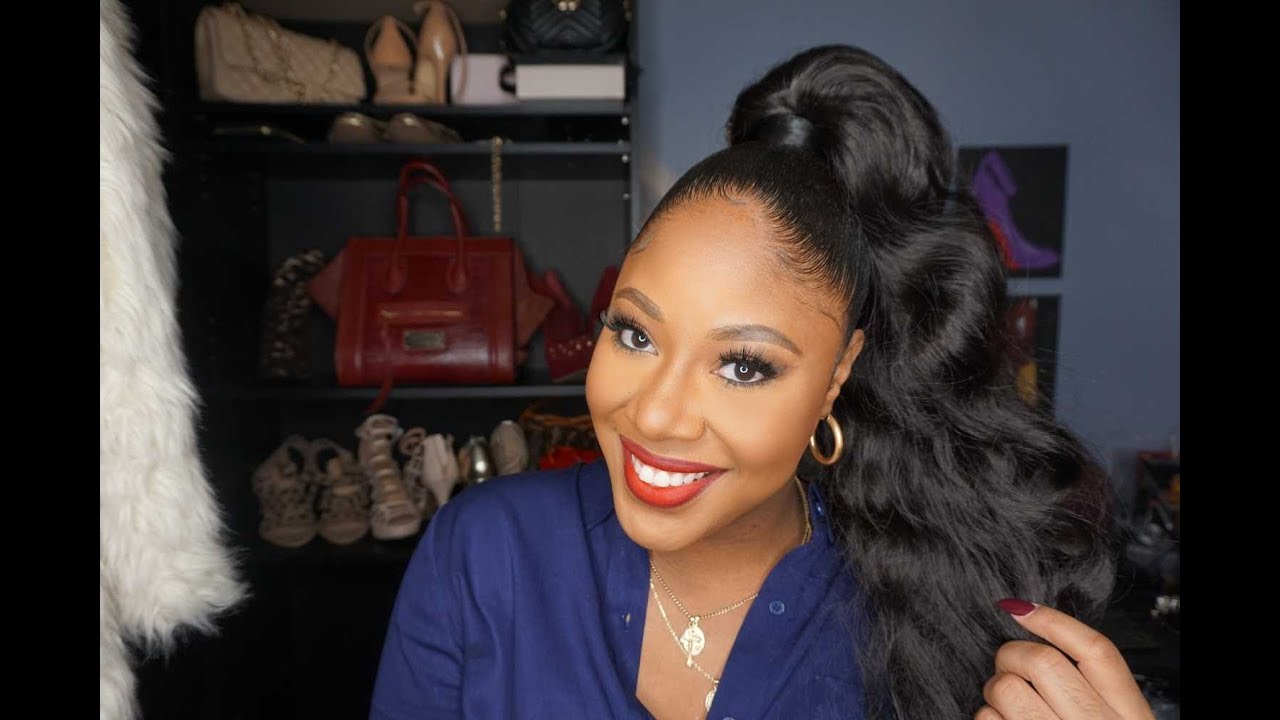 "LOVELIGHT" Drawstring Pony Tail - High Genie Style - YouTube