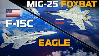 The Aircraft That Almost Shot Down The Eagle | Mig-25 Foxbat Vs F-15C Eagle | DCS |