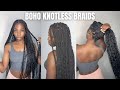 DIY Bohemian Knotless Braids With Human Braiding Hair | Ywigs
