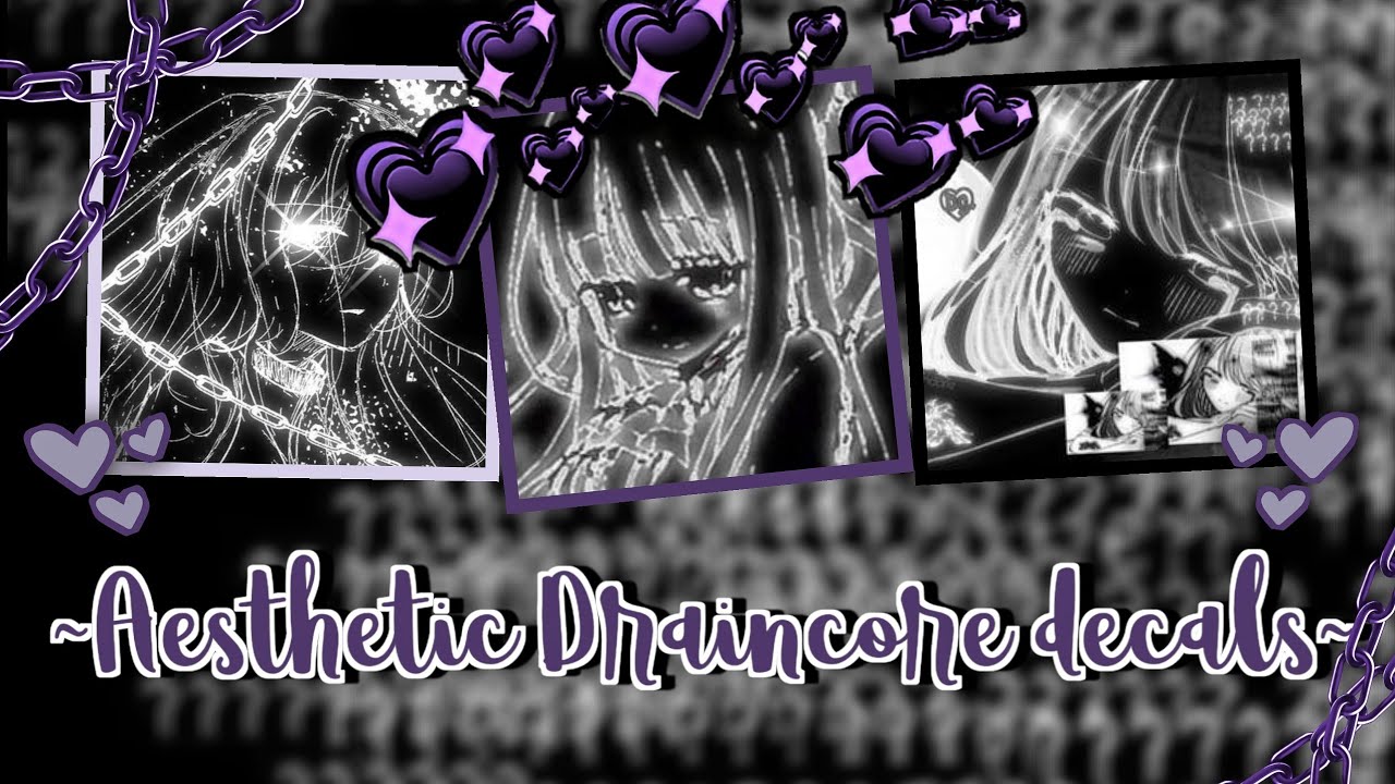 Aesthetic Draincore Anime Icon decals/decal Ids (For Roblox Royale high  Journal・﹏・) 