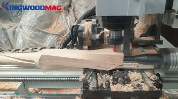 Máy tiện gỗ CNC đa năng - tiện chân bàn ghế, song cầu thang KWQH 1000/4